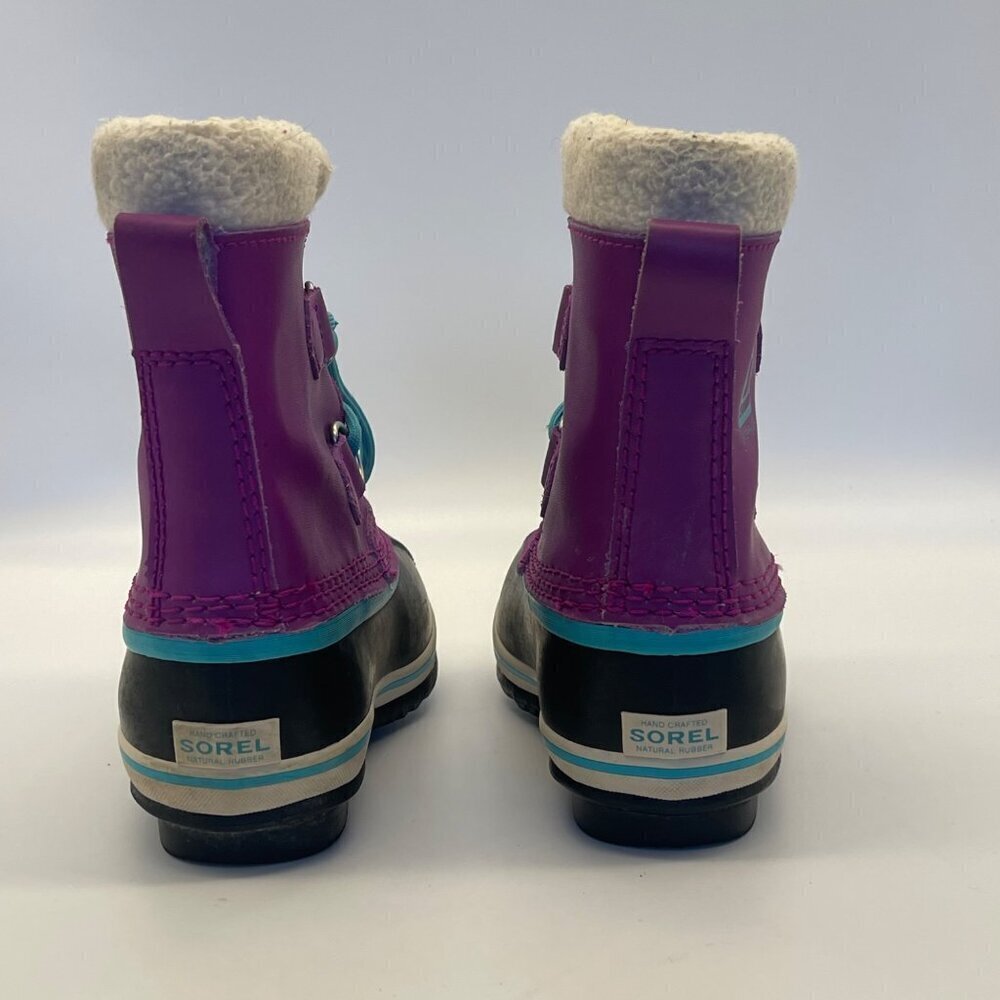Sorel Yoot Pac Youth Waterproof Leather Winter Snow Boots – Size 12 - Picture 9 of 14